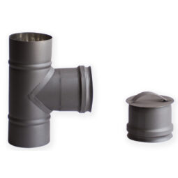 Tês C/Tampo em Inox ANTRACITE