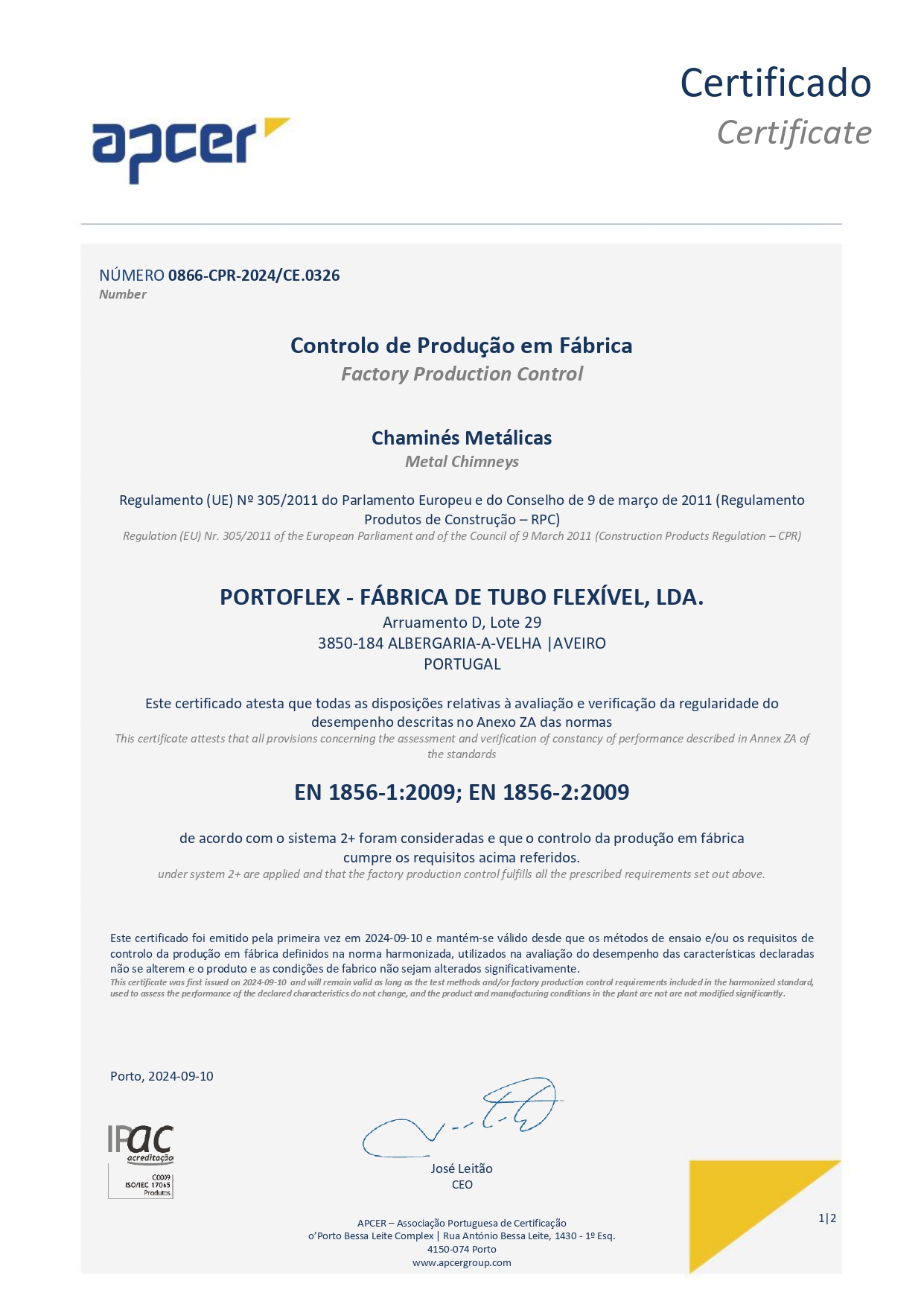 Portoflex - Fábrica de Tubo Flexivel, Lda