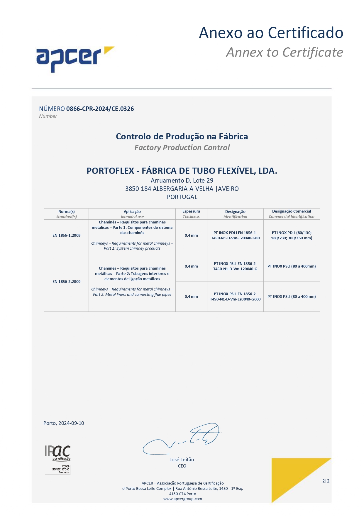 Portoflex - Fábrica de Tubo Flexivel, Lda